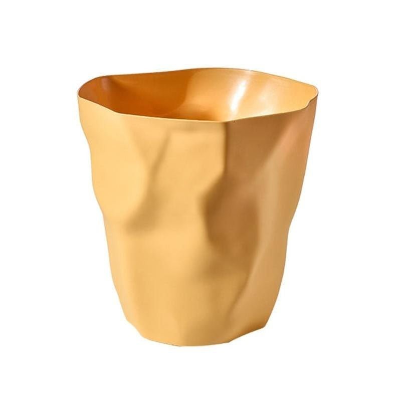 Corbeille à papier design effet froissé, 6 coloris