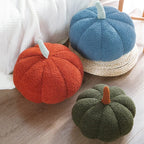 Coussin citrouille en peluche douce, 7 coloris