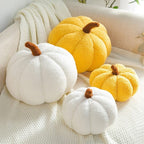 Coussin citrouille en peluche douce, 7 coloris