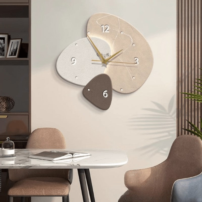 Horloge murale silencieuse de style scandinave, 3 motifs