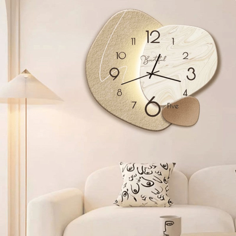 Horloge murale silencieuse de style scandinave, 3 motifs