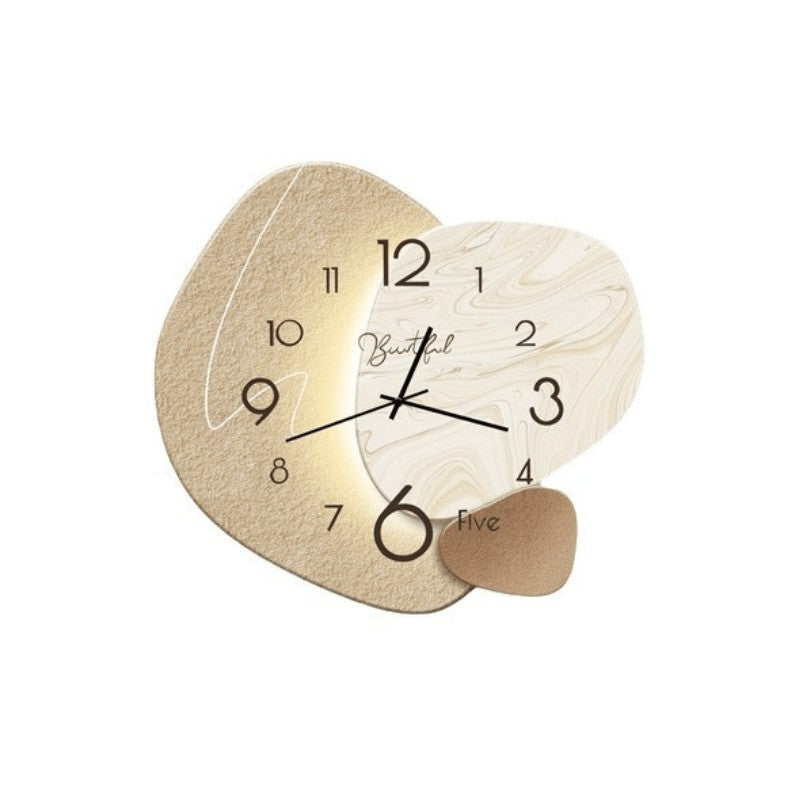 Horloge murale silencieuse de style scandinave, 3 motifs