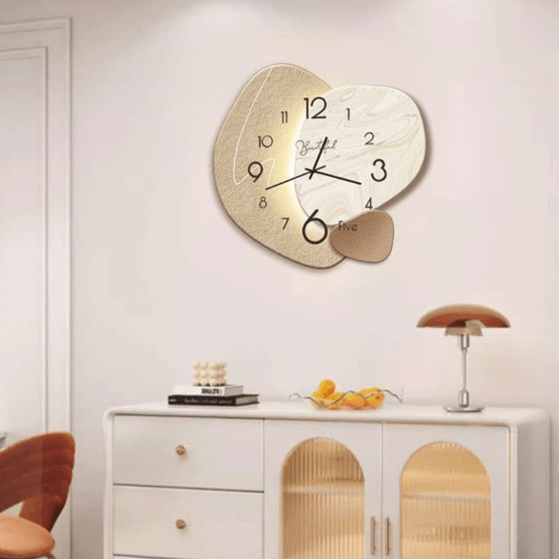 Horloge murale silencieuse de style scandinave, 3 motifs