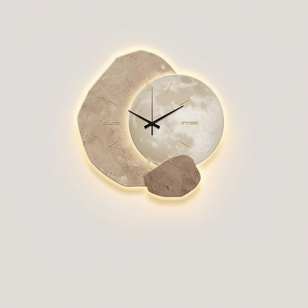 Horloge murale silencieuse de style scandinave, 3 motifs