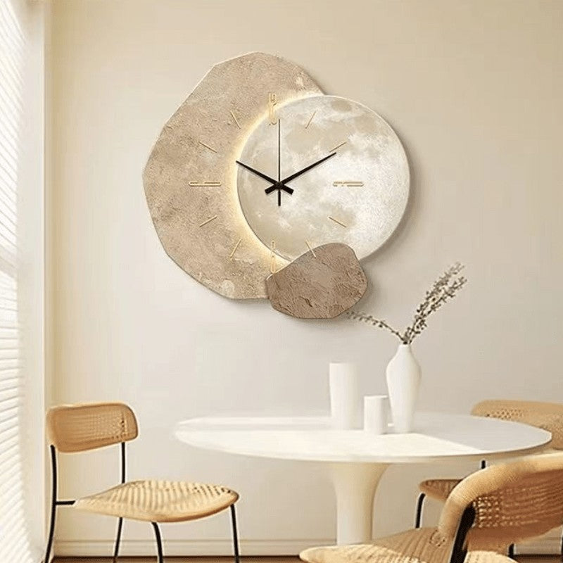 Horloge murale silencieuse de style scandinave, 3 motifs