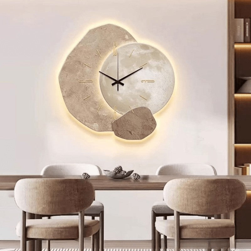 Horloge murale silencieuse de style scandinave, 3 motifs