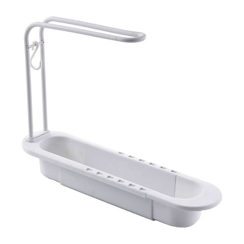 Organiseur d’évier extensible avec porte-torchon