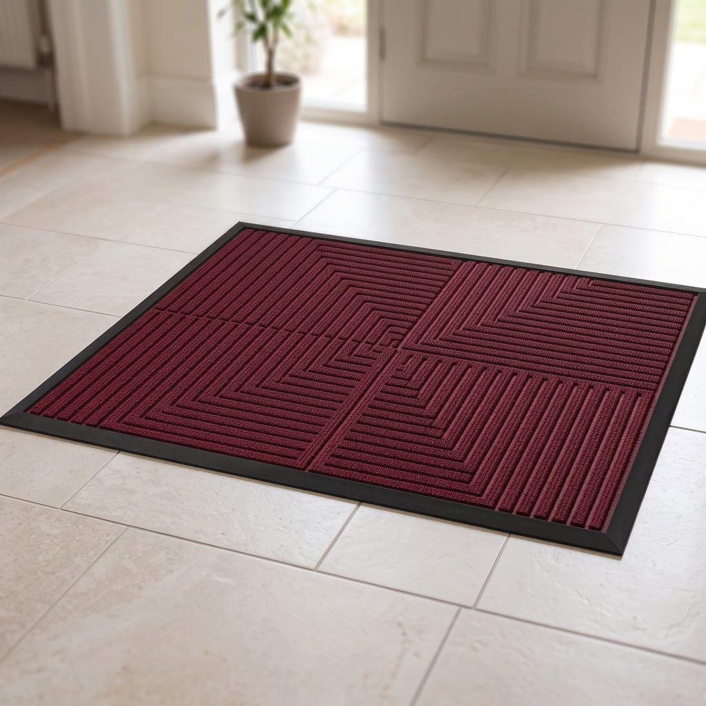 Tapis d’entrée antidérapant qui retient la saleté, 2 tailles